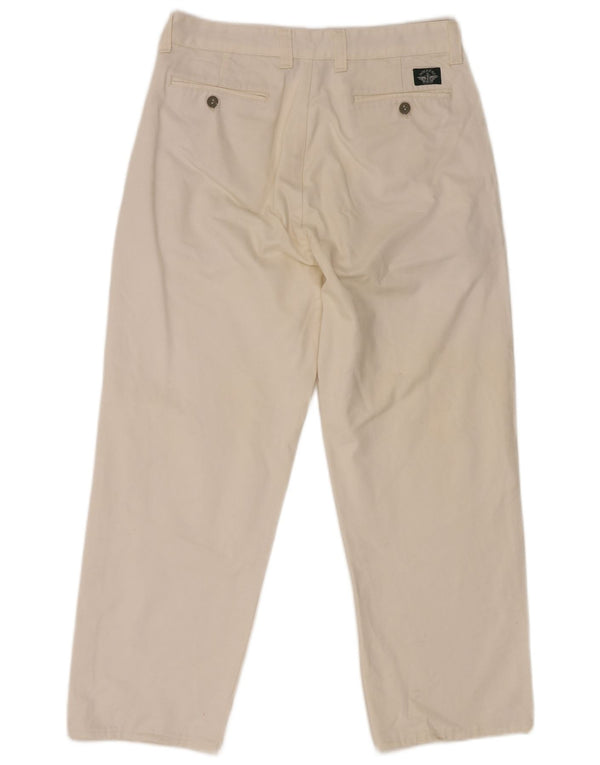 Dockers Mens Straight Chino Trousers W32 L27 White