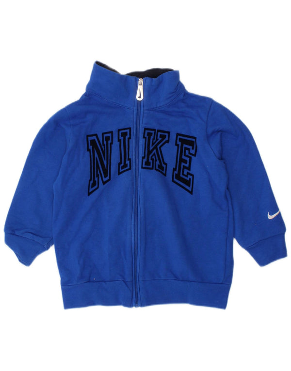 NIKE Baby-Jungen-Trainingsanzug-Topjacke mit Grafik, 9–12 Monate, blaues Polyester