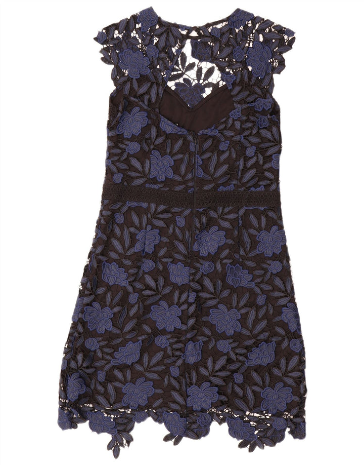 Lipsy A-Linien-Kleid für Damen, Größe 44, Mittel, Marineblau, Blumenmuster, Polyester