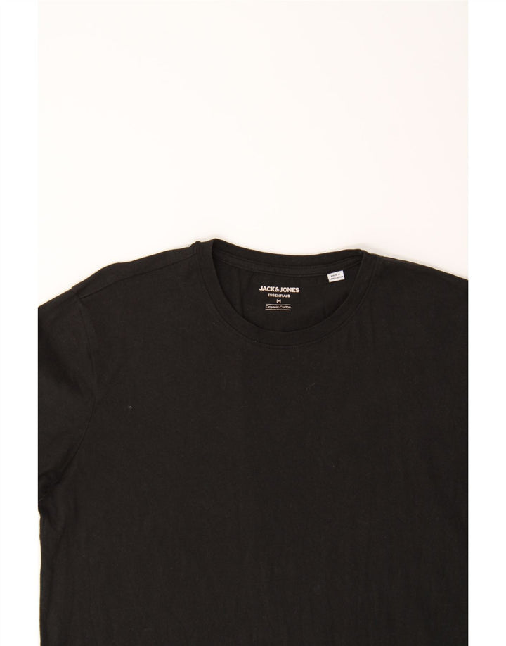 JACK & JONES Mens T-Shirt Top Medium Black Cotton Vintage Jack & Jones and Second-Hand Jack & Jones from Messina Hembry 
