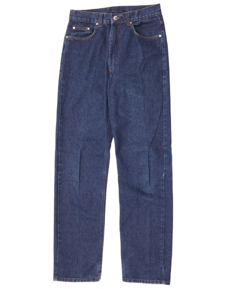 Valentino Herren Straight Jeans W32 L32 Blaue Baumwolle