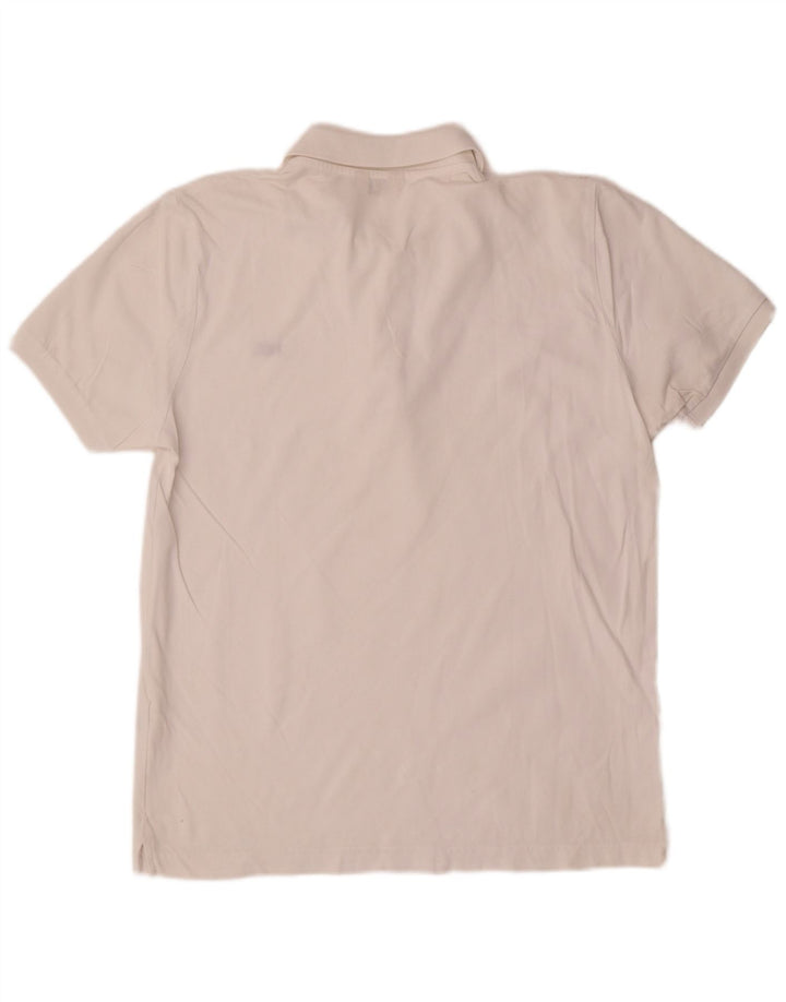 Rifle Herren-Poloshirt aus mittelweißer Baumwolle