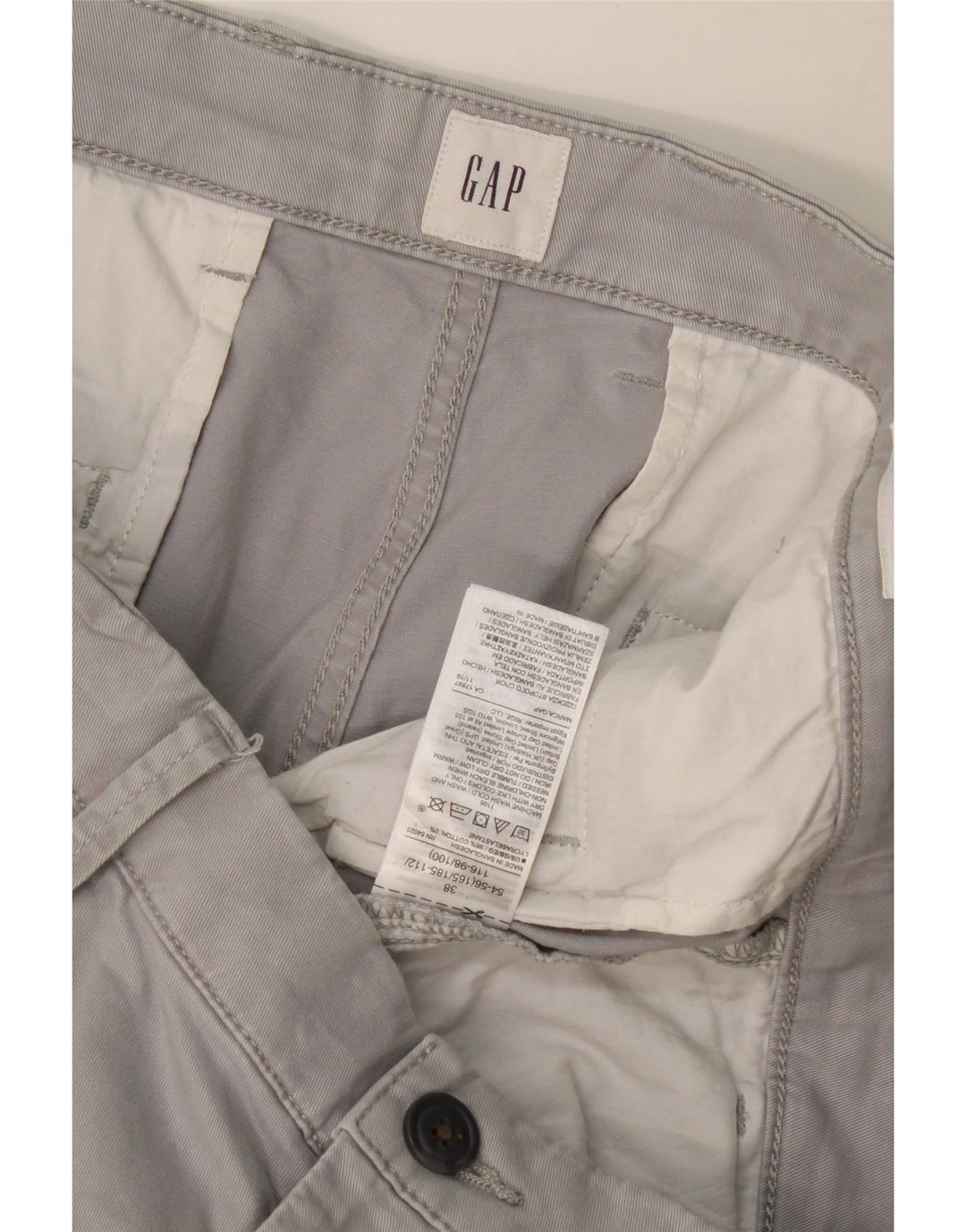 GAP Herren Chinoshorts W38 XL Graue Baumwolle