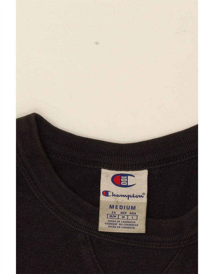 Champion Herren-T-Shirt mit Grafik, mittelschwarze Baumwolle