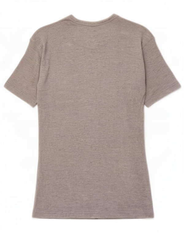 Vintage Herren T-Shirt Top Groß Grau