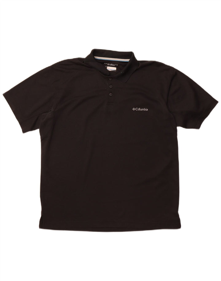 COLUMBIA Herren Omni-Shade Poloshirt Large Schwarz
