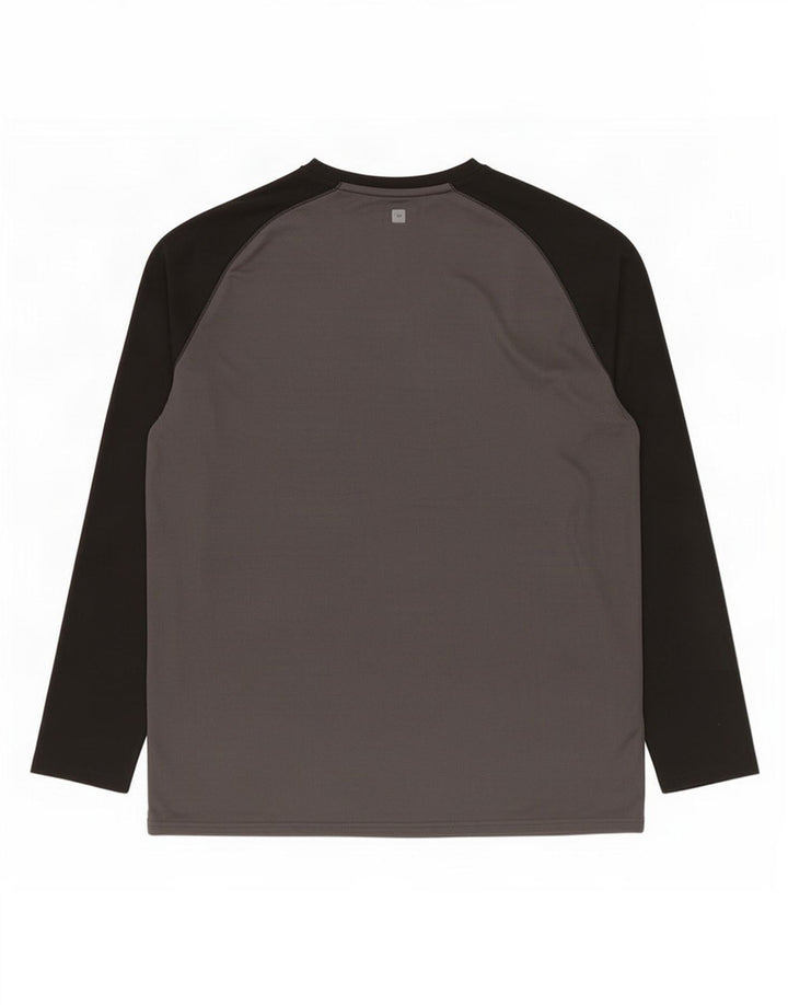 Mountain Warehouse IsoCool-Oberteil für Herren, langärmlig, 2XL, Grau, Farbblock