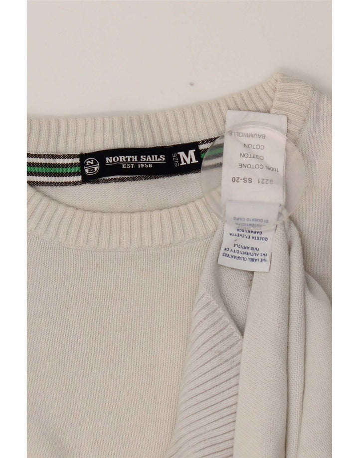 North Sails Damen-Pullover mit Rundhalsausschnitt, UK 14, mittelgraue Baumwolle