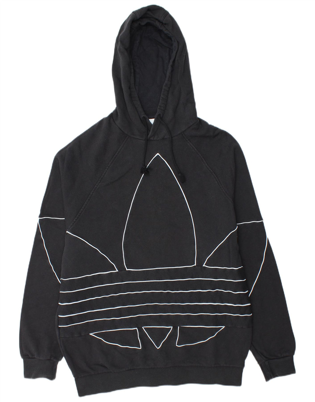 ADIDAS Herren Graphic Hoodie Pullover Große schwarze Baumwolle