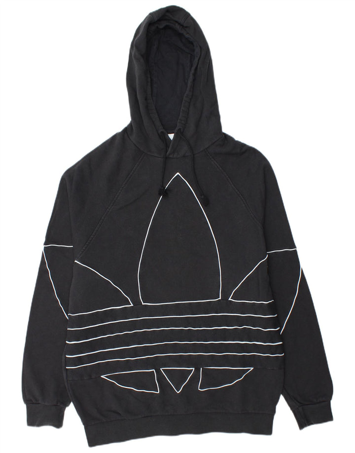 ADIDAS Herren Graphic Hoodie Pullover Große schwarze Baumwolle