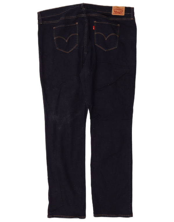 Levi's Damen 314 Shaping Straight Jeans US 18 2XL W36 L31 Marineblaue Baumwolle