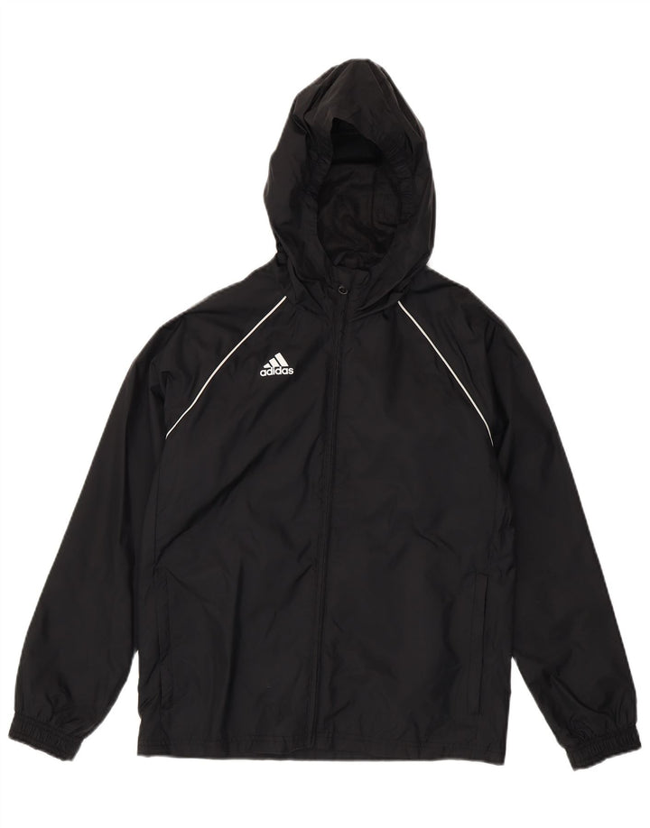 Adidas Regenjacke mit Kapuze für Jungen, 11–12 Jahre, Schwarz