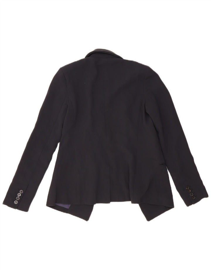 Michael Kors Damen offene Blazerjacke US 4 Small Schwarz Polyester