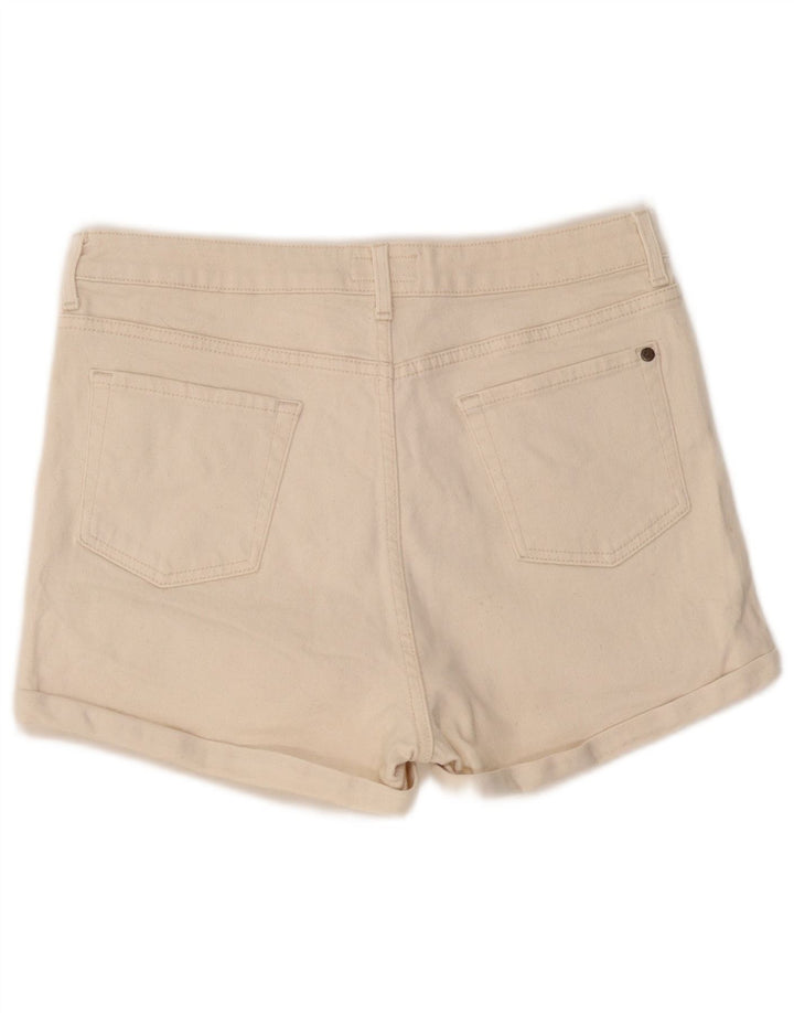 Jack Wills Damen-Jeansshorts, UK 14, Größe L W32, gebrochenes Weiß
