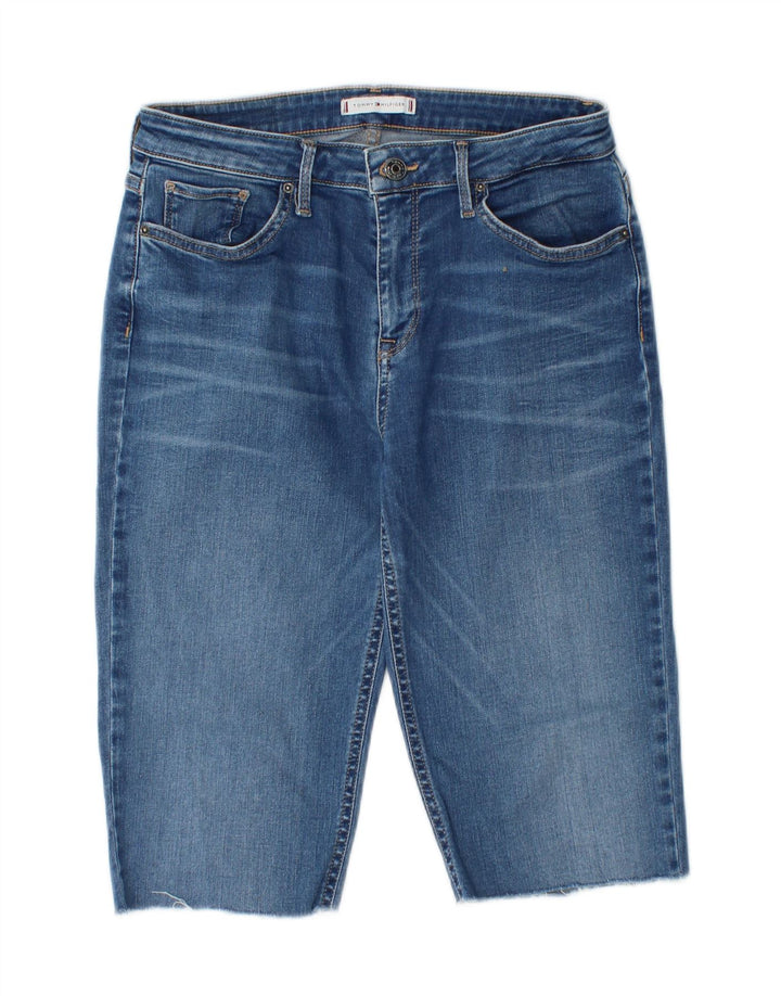 TOMMY HILFIGER Womens Denim Bermuda Shorts W30 Medium  Blue Cotton Vintage Tommy Hilfiger and Second-Hand Tommy Hilfiger from Messina Hembry 