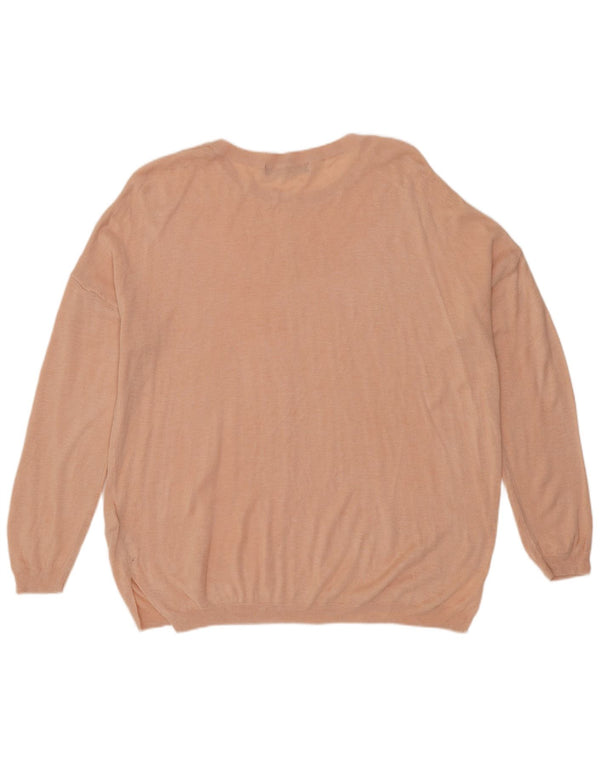 Marks & Spencer Damen-Pullover mit U-Boot-Ausschnitt, Gr. 40, Größe L, Rosa, Acryl
