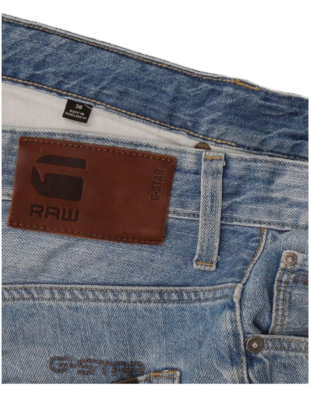 G-Star Herren 3301 Jeansshorts W38 XL Blau