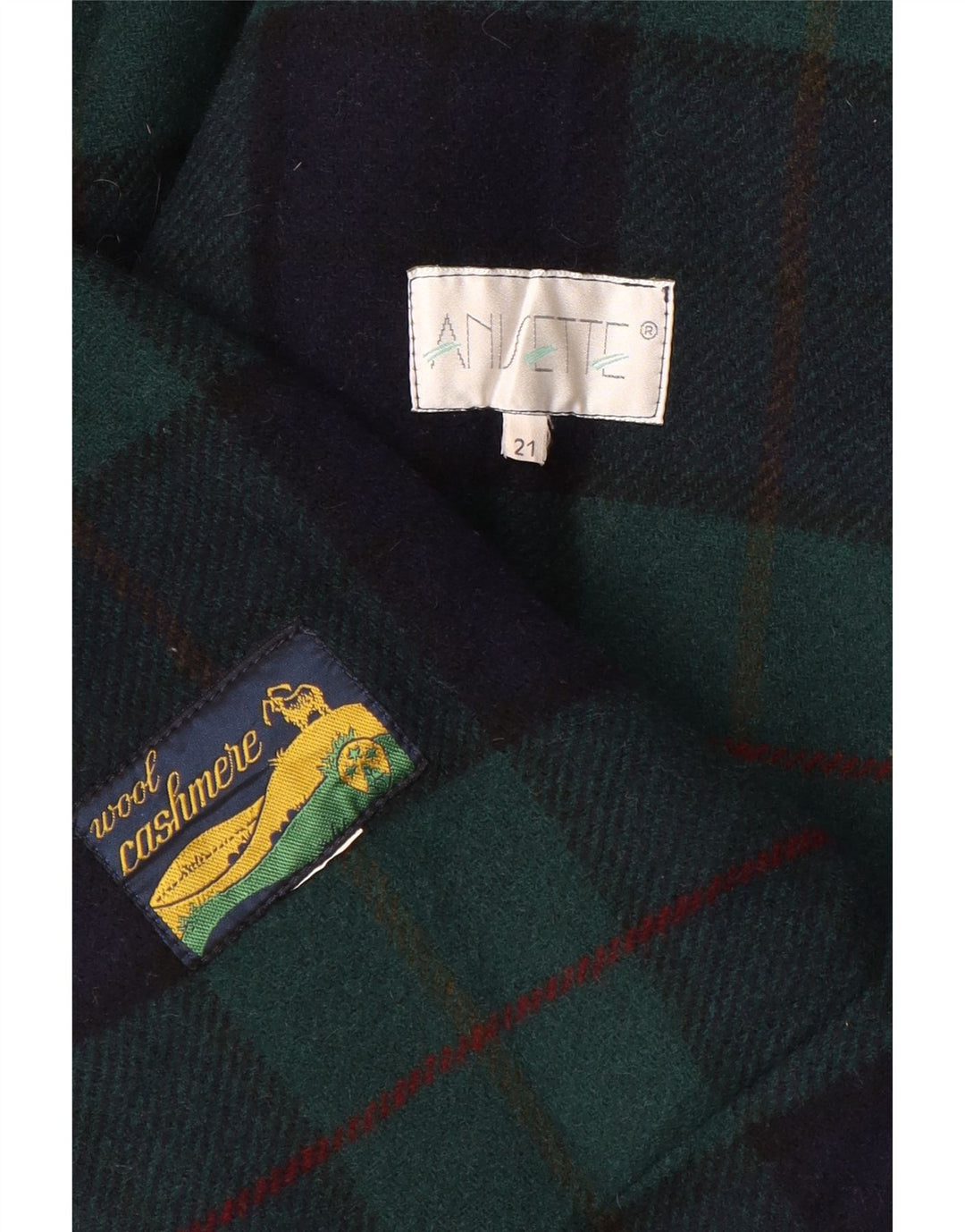 Vintage Damen Mantel UK 20 2XL Marineblaue Wolle