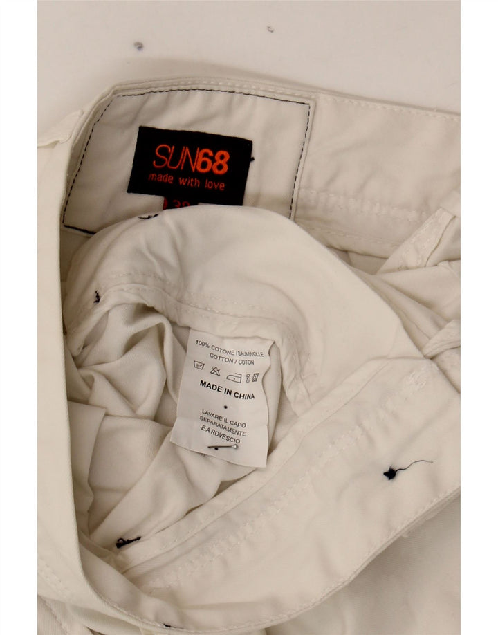SUN68 Mens Cargo Shorts W38 XL White Cotton Vintage Sun68 and Second-Hand Sun68 from Messina Hembry 