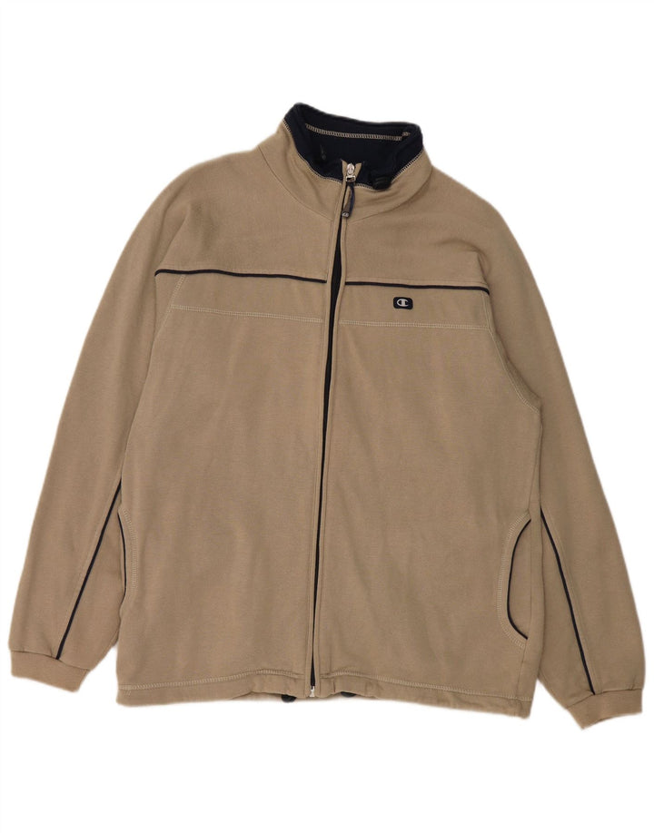 Champion Herren-Trainingsanzugoberteil aus Baumwolle in Mittelbeige