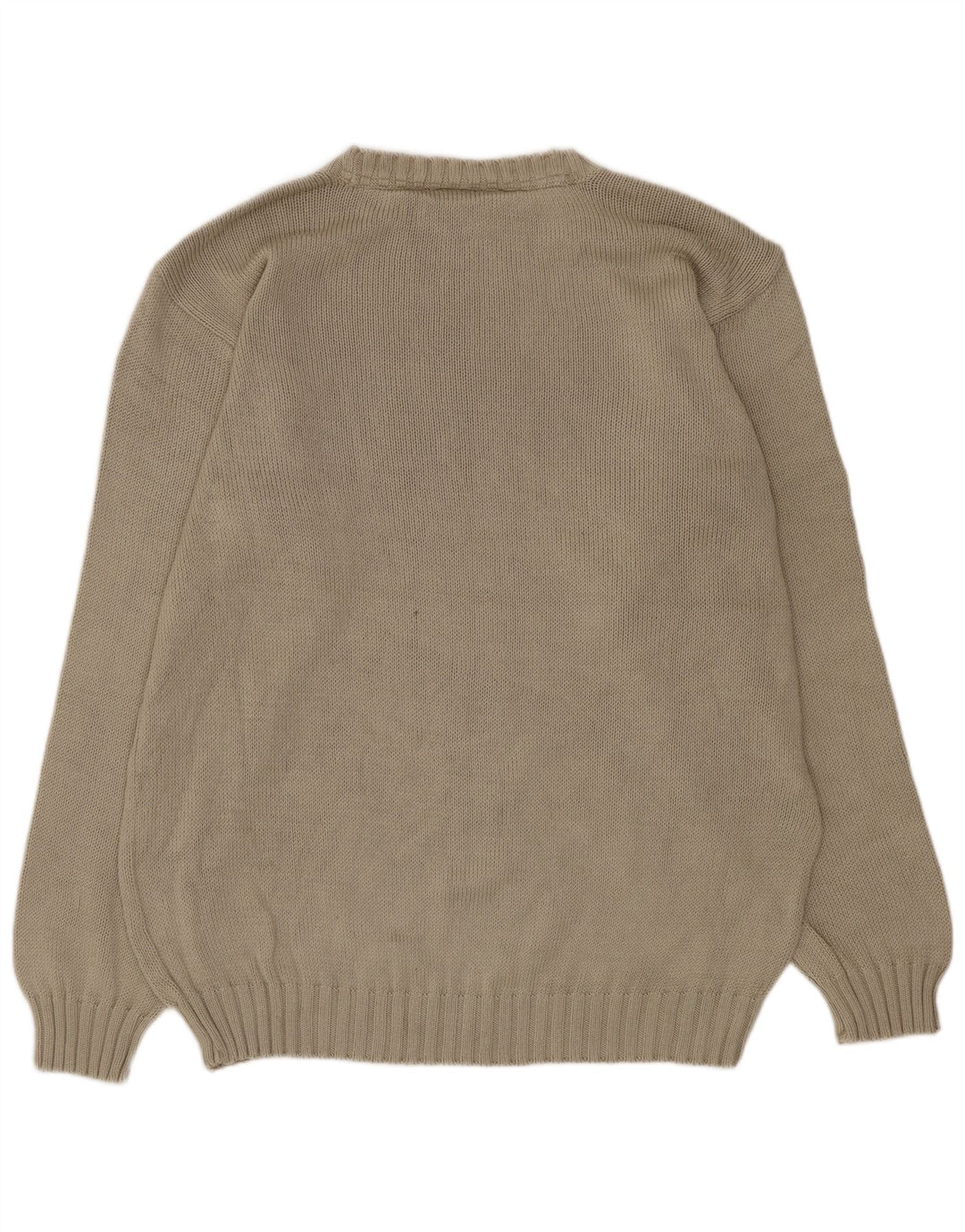 Paul & Shark Herren-Pullover mit Rundhalsausschnitt, mittelbeige Baumwolle