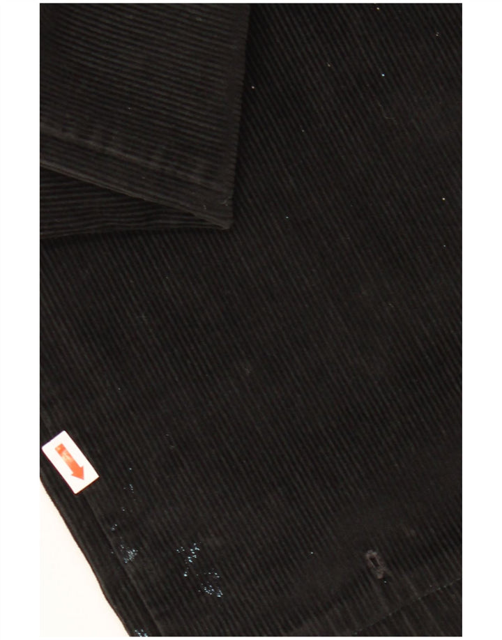 CONTE OF FLORENCE Herren-Cord-Hose, Größe 50, Größe L, W34, L25, Schwarz