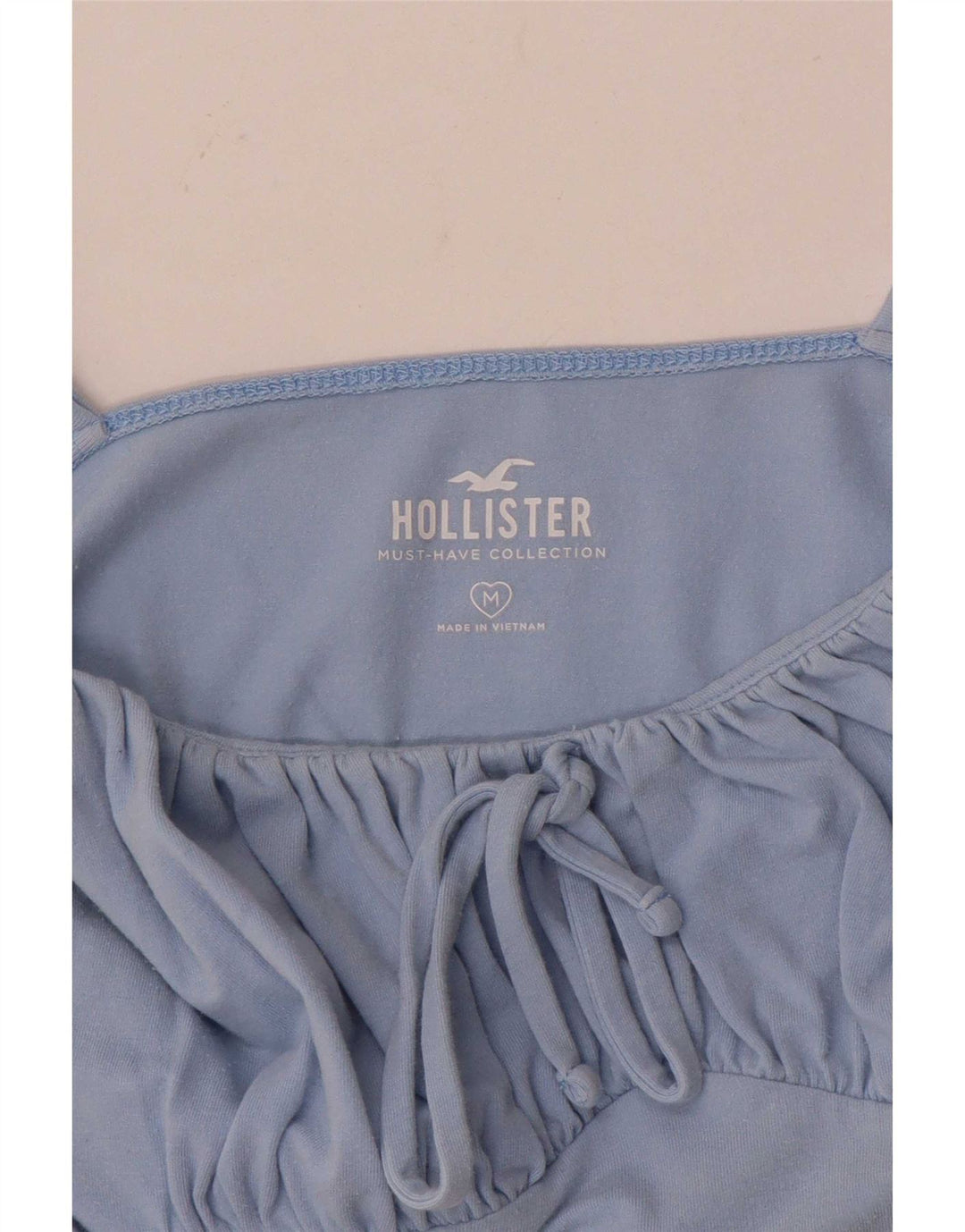 Hollister Damen Crop Cami Top UK 12 Mittelblau