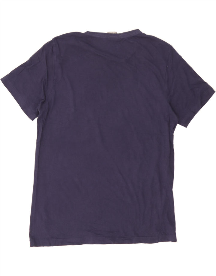 PUMA Mens Graphic T-Shirt Top Large Navy Blue Cotton Vintage Puma and Second-Hand Puma from Messina Hembry 