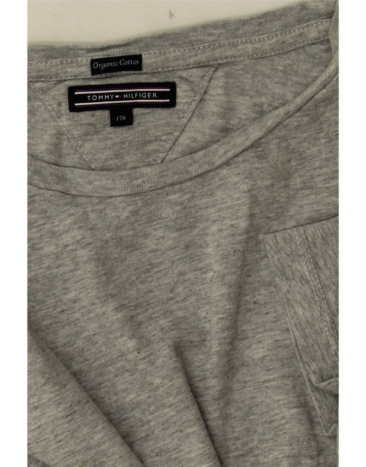 Tommy Hilfiger T-Shirt-Oberteil für Jungen, 15–16 Jahre, grau meliert