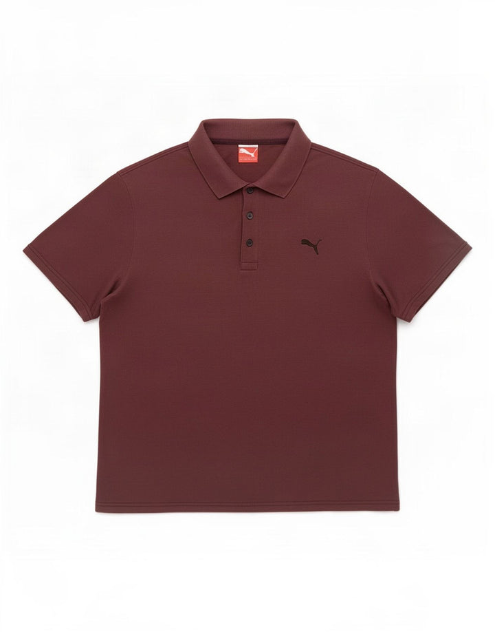 Puma Herren Poloshirt 2XL Kastanienbraun Baumwolle