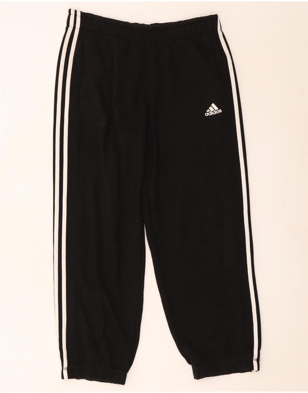 Adidas Damen Climalite Crop Trainingsanzug Hose Jogger UK 14 Medium Schwarz