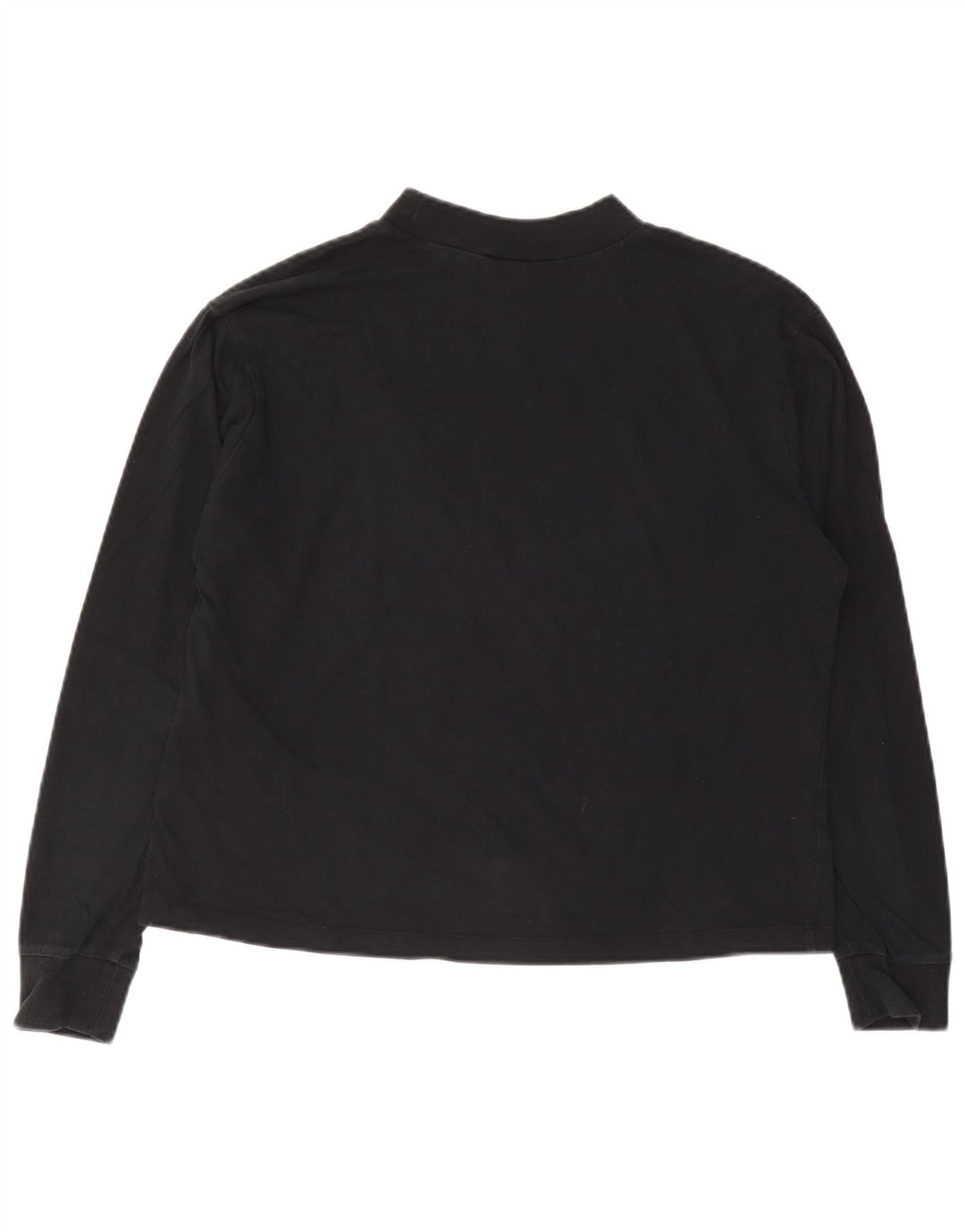 Nike Damen Top Langarm UK 10 Small Schwarz Baumwolle