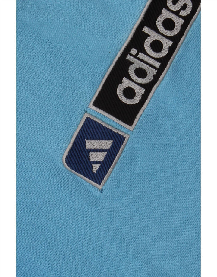 ADIDAS Jungen-Sweatshirt in Übergröße mit Grafik, 15–16 Jahre, blaue Baumwolle