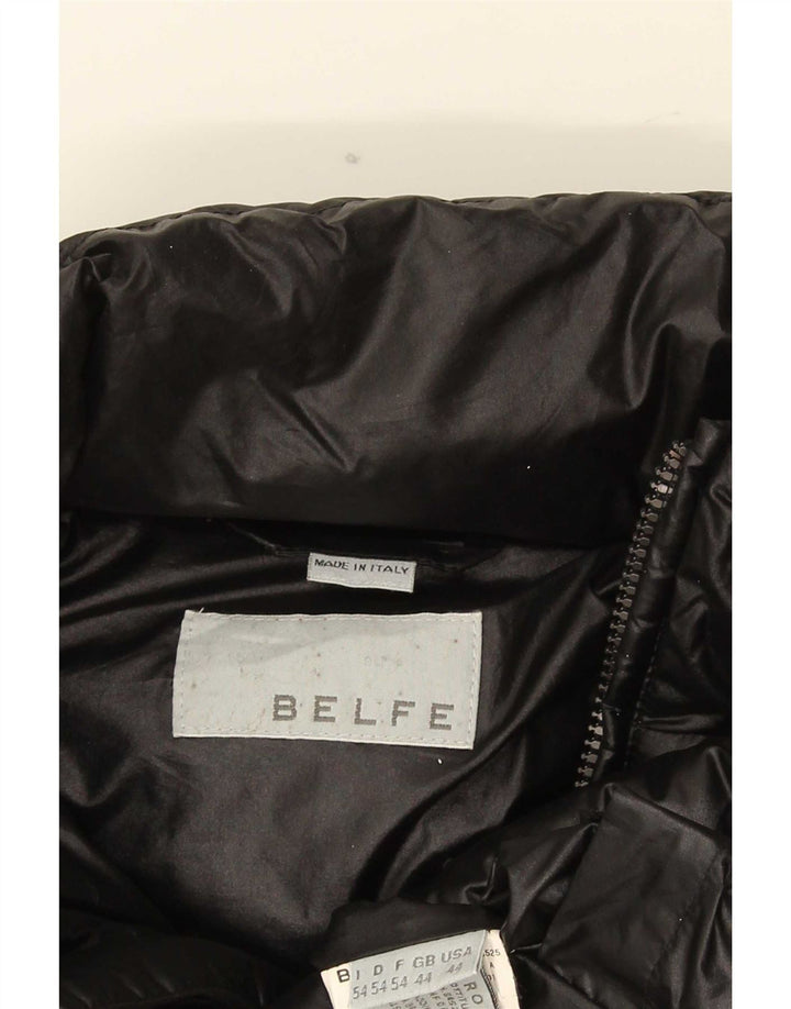 Belfe & Herren Wattierte Jacke UK 44 2XL Schwarzes Nylon