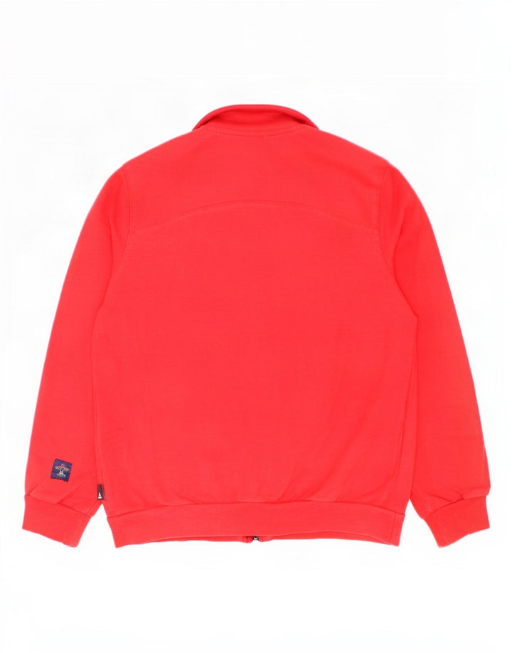 Adidas Jungen-Trainingsanzug-Top-Jacke, 9–10 Jahre, rote Baumwolle