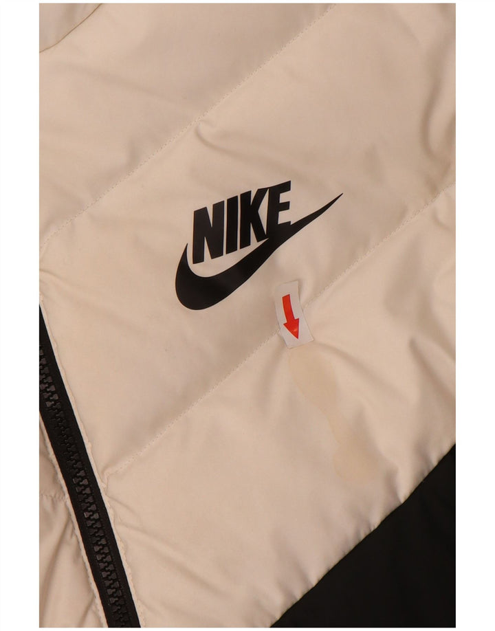 NIKE Herren-Jacke mit Kapuze, gepolstert, Größe 36, klein, mehrfarbig, Farbblock