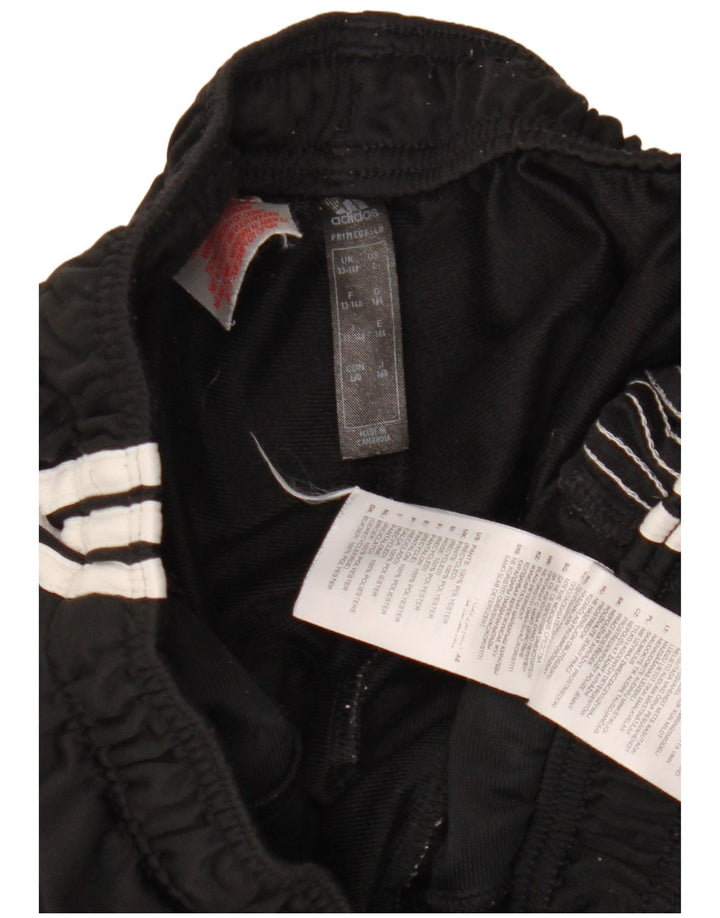 Adidas Jungen-Trainingshose, Jogginghose, 13–14 Jahre, schwarzes Polyester