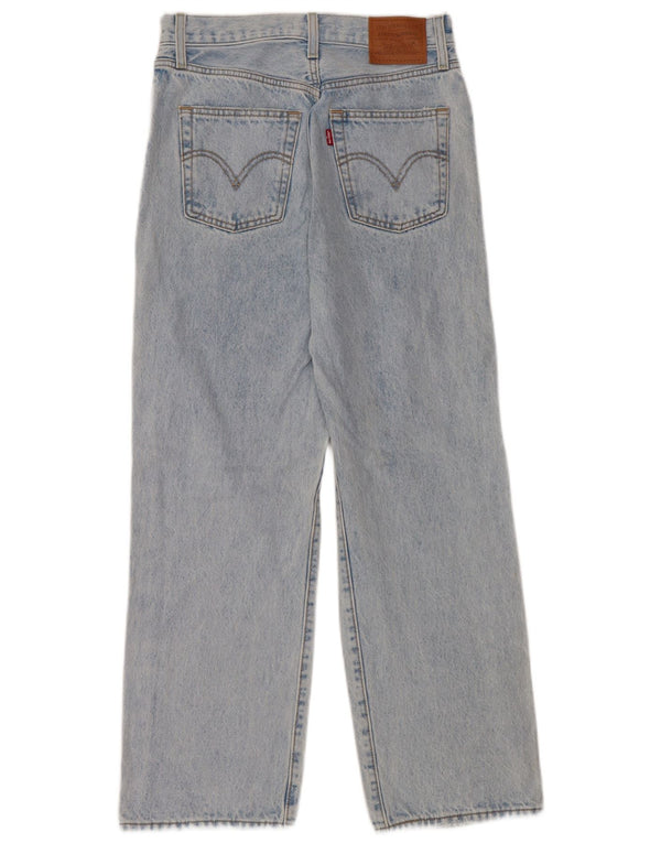 Levi's Damen-Jeans mit hoher Taille, gerade, W26, L27, blaue Baumwolle