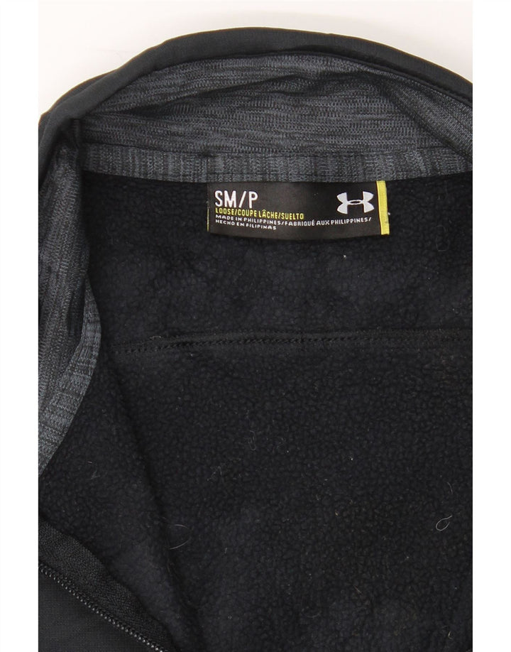 UNDER ARMOUR Mens Tracksuit Top Jacket Small Black Polyester Vintage Under Armour and Second-Hand Under Armour from Messina Hembry 