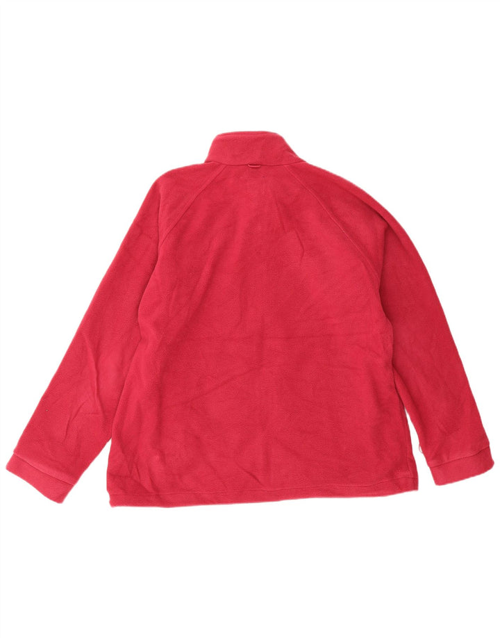 Joules Damen-Oversize-Liner-Fleecejacke UK 16 Large Pink Polyester