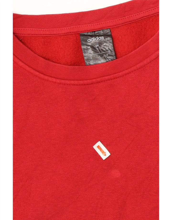 ADIDAS Damen Sweatshirt Pullover UK 20/22 XL Rot