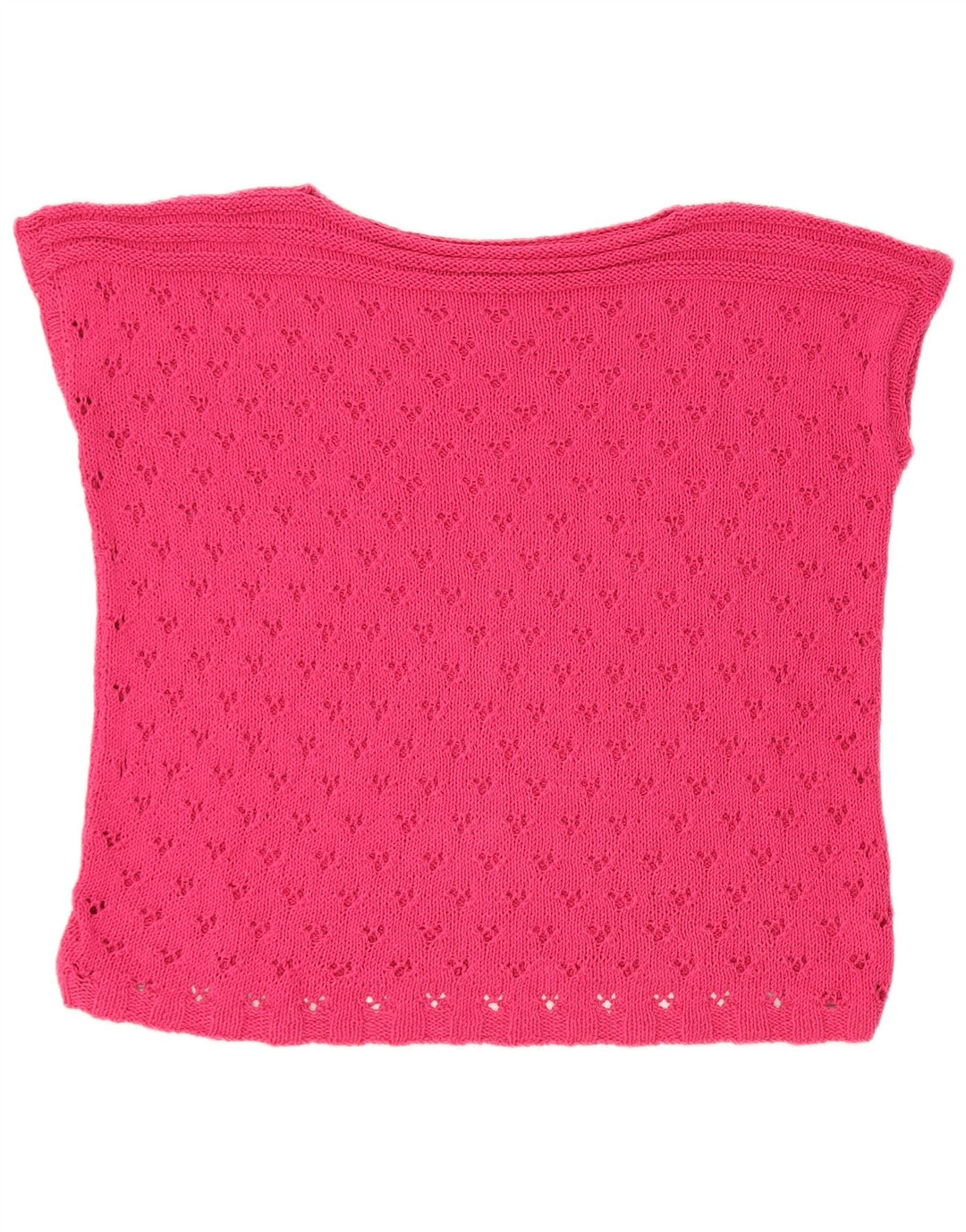 Vintage Damen Weste Tank Top UK 14 Large Pink