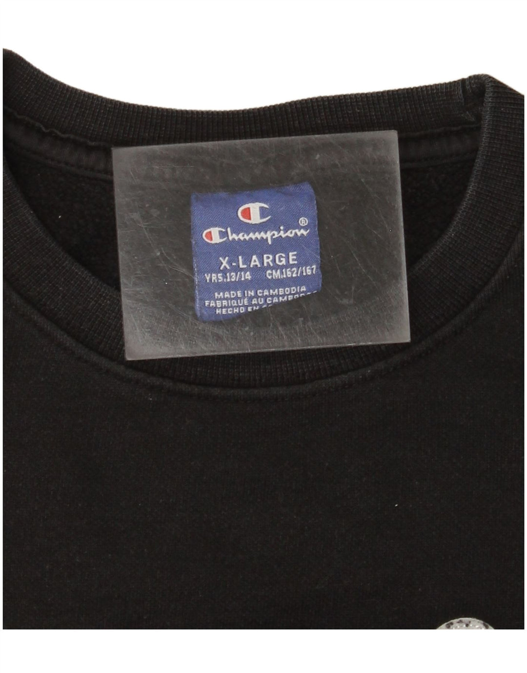 CHAMPION Grafik-Sweatshirt für Jungen, 13–14 Jahre, XL, Schwarz