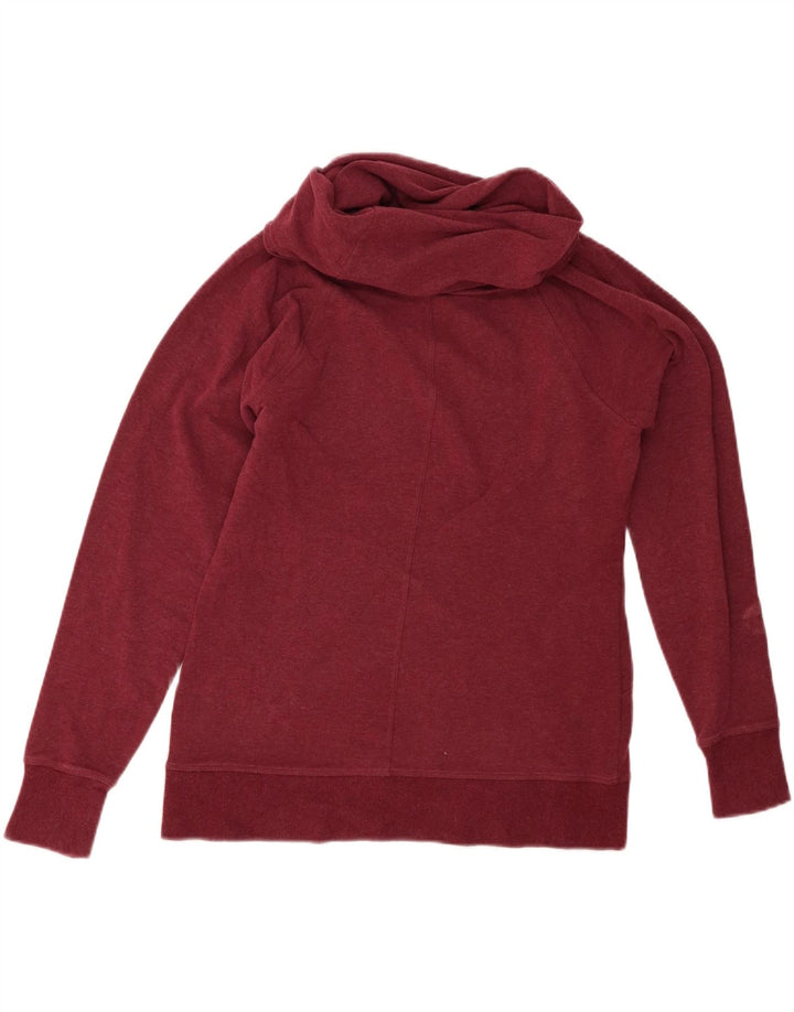 L.L.Bean Damen-Sweatshirt mit Rundhalsausschnitt, UK 14, mittelgroß, Burgunderrot, Baumwolle
