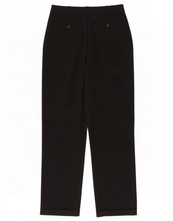 Max Mara Damen Weekend Freizeithose mit hoher Taille, Größe 10, B27, L31, Schwarz