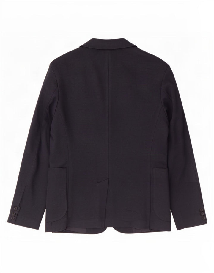 Zara Herren-Blazer mit 2 Knöpfen, Größe S, Marineblau, Polyester, UK 36
