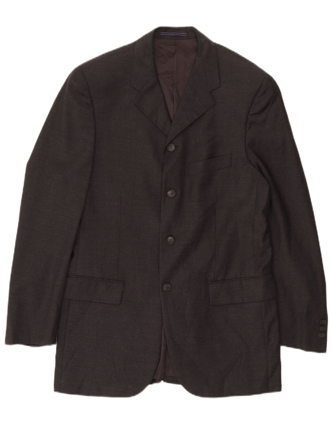Trussardi Herren Longline 4-Knopf-Blazer IT 48 Mittelgrau