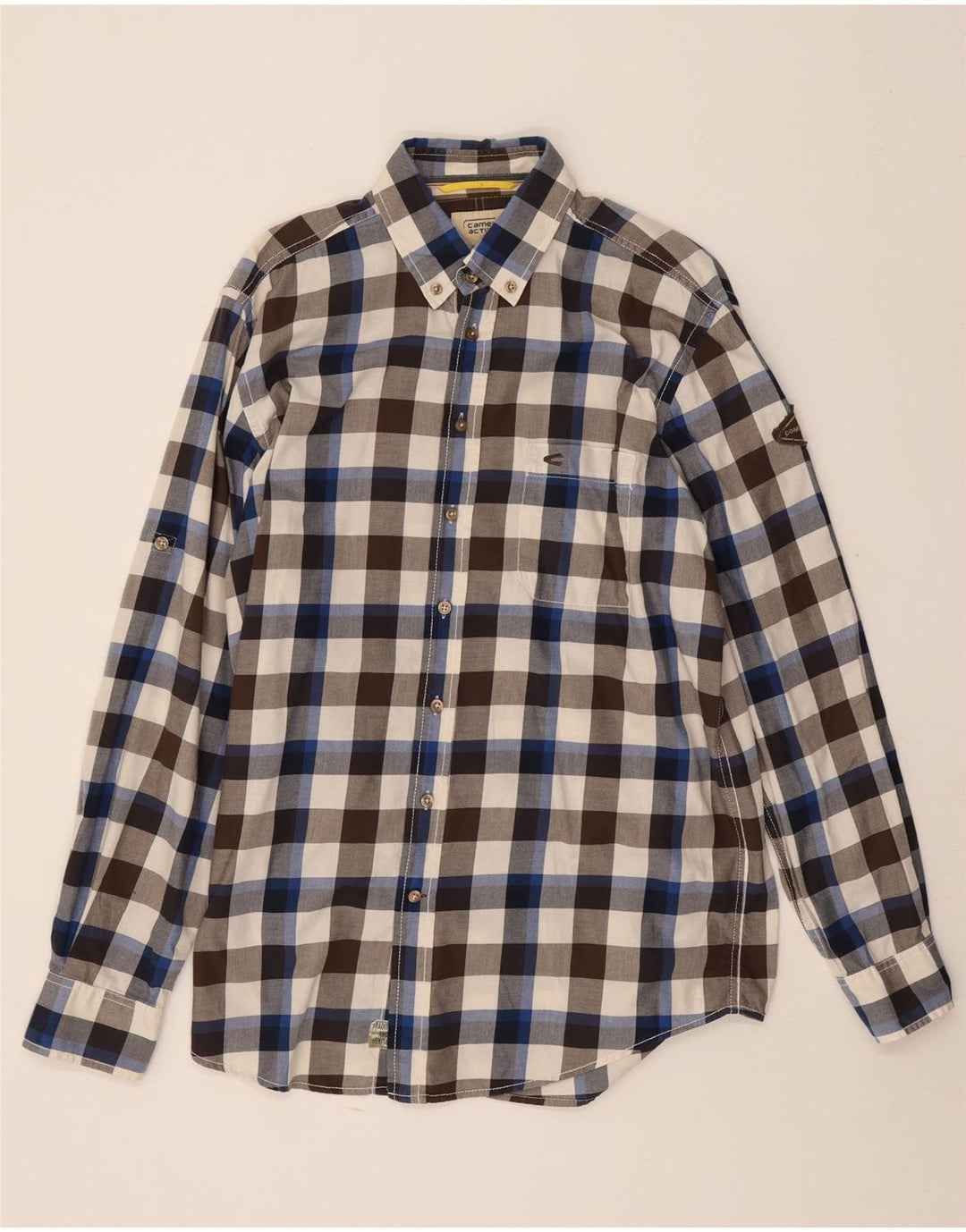 Camel Active Herrenhemd, mittelgroß, mehrfarbig, Gingham-Baumwolle