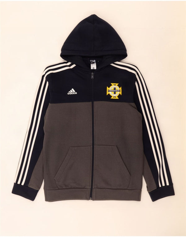 Adidas Herren Northern Ireland Schools Zip Hoodie Pullover Small Schwarz