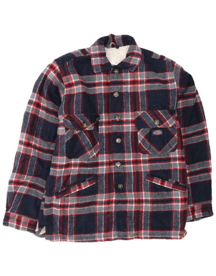 Dickies Herren-Lumberjack-Flanellhemd, mittelgroß, marineblau, kariert, Acryl